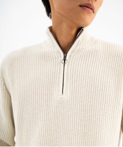 Pull en coton avec col camionneur homme